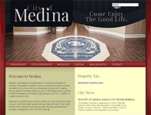 Tablet Screenshot of cityofmedinatn.org